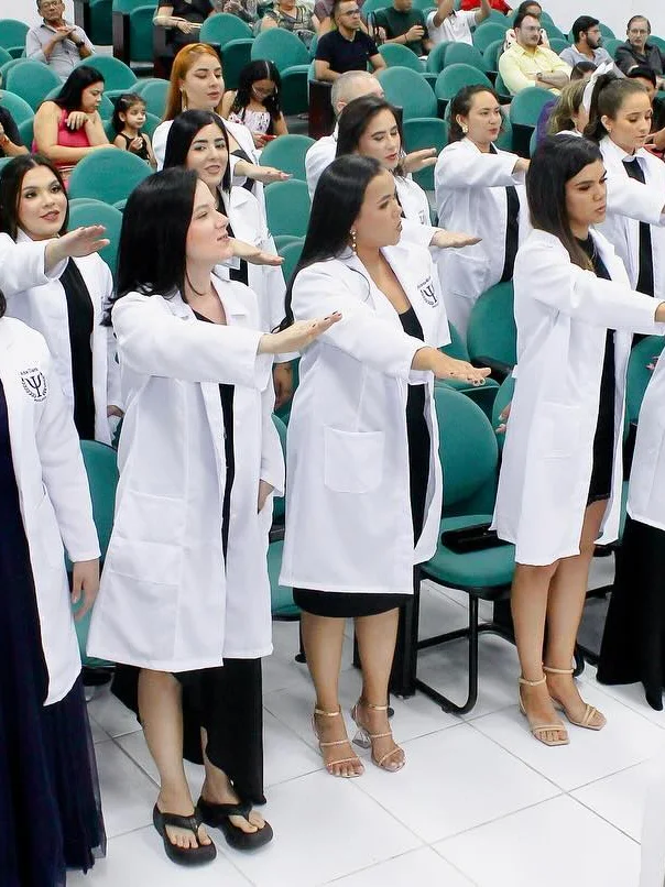 Turma durante o juramento